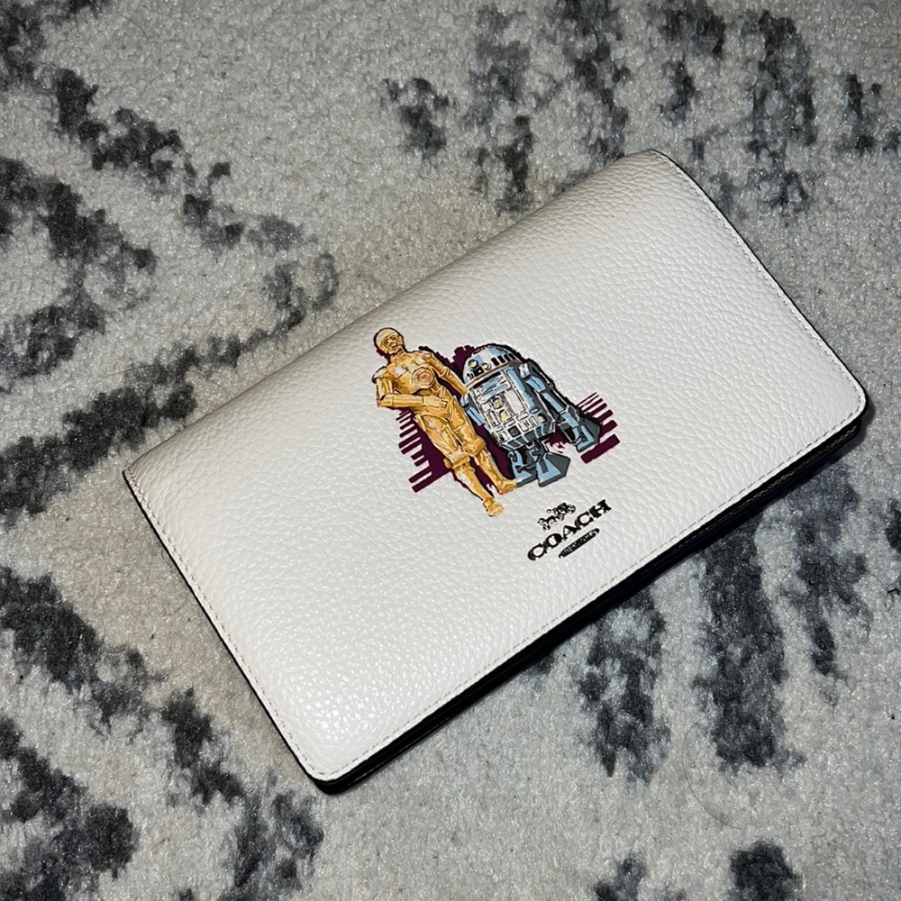 Coach Star Wars C-3PO & R2-D2 clutch/wallet on strap. BRAND NEW